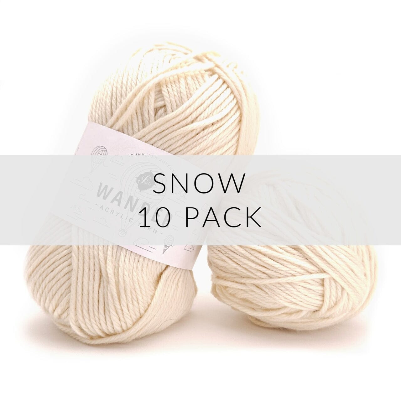 10 Pack Wander Acrylic Yarn Yarn FurlsCrochet Snow