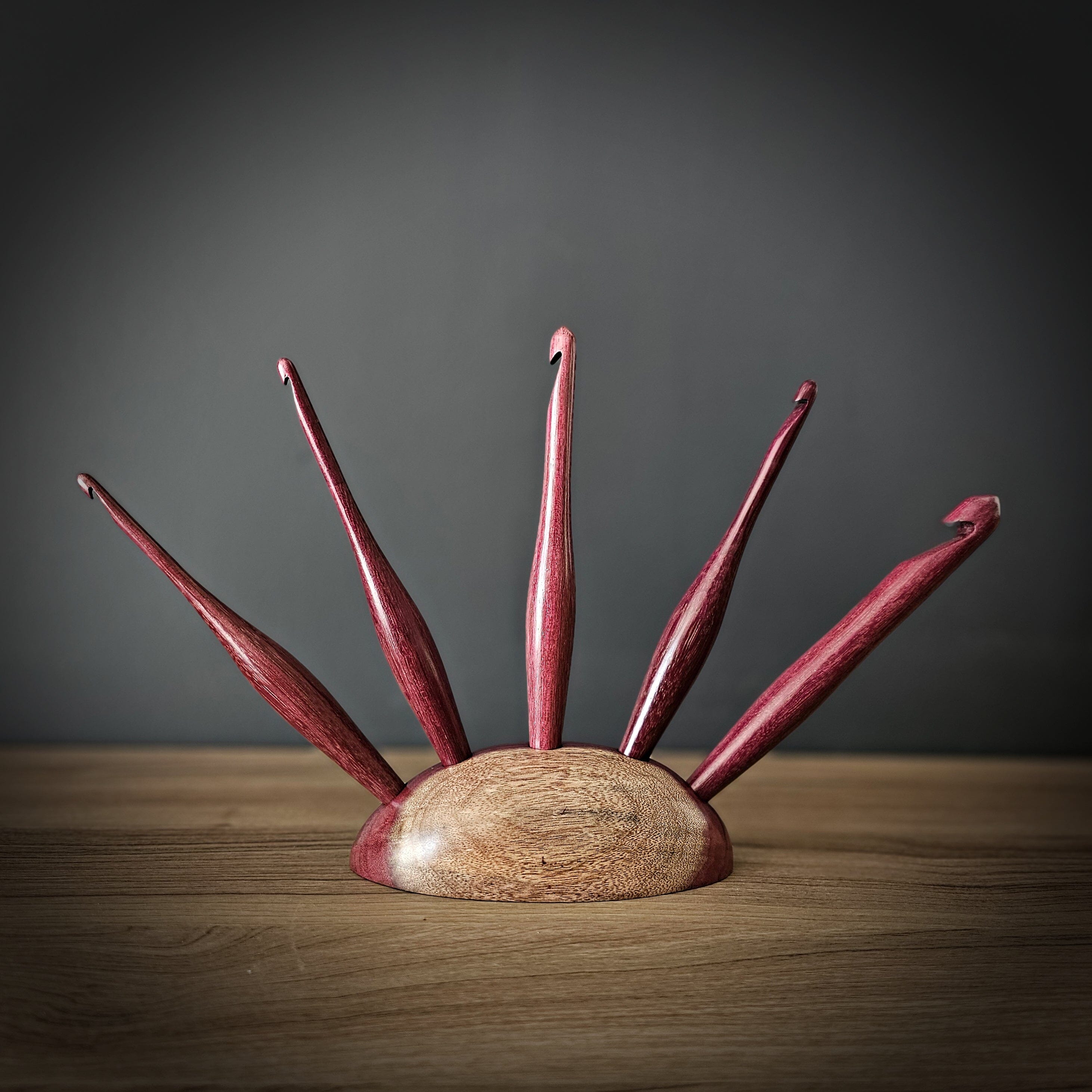 Purpleheart 5 Hook Circular Display Hook Stand FurlsCrochet