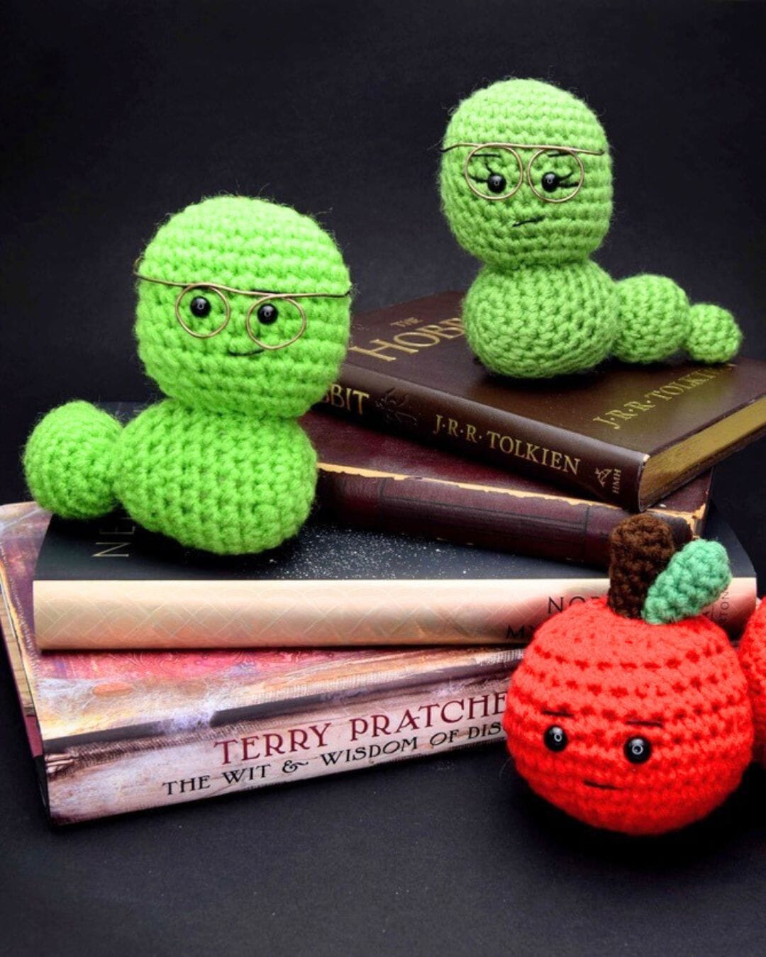 Free Amigurumi Crochet Pattern: Book Worm Toys