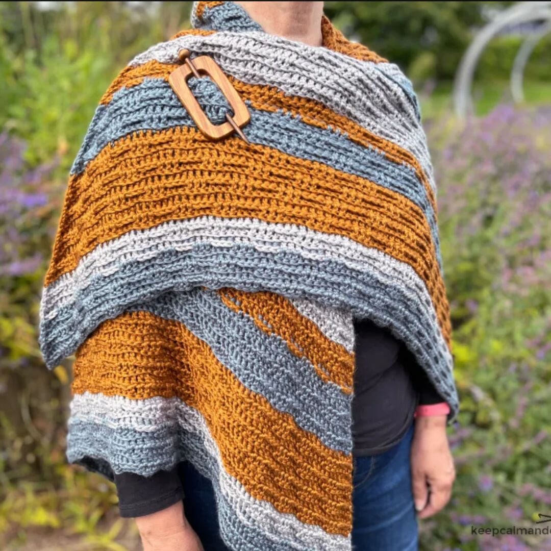 Free Crochet Pattern: Foundry Fusion Shawl by Keep Calm and Crochet On UK