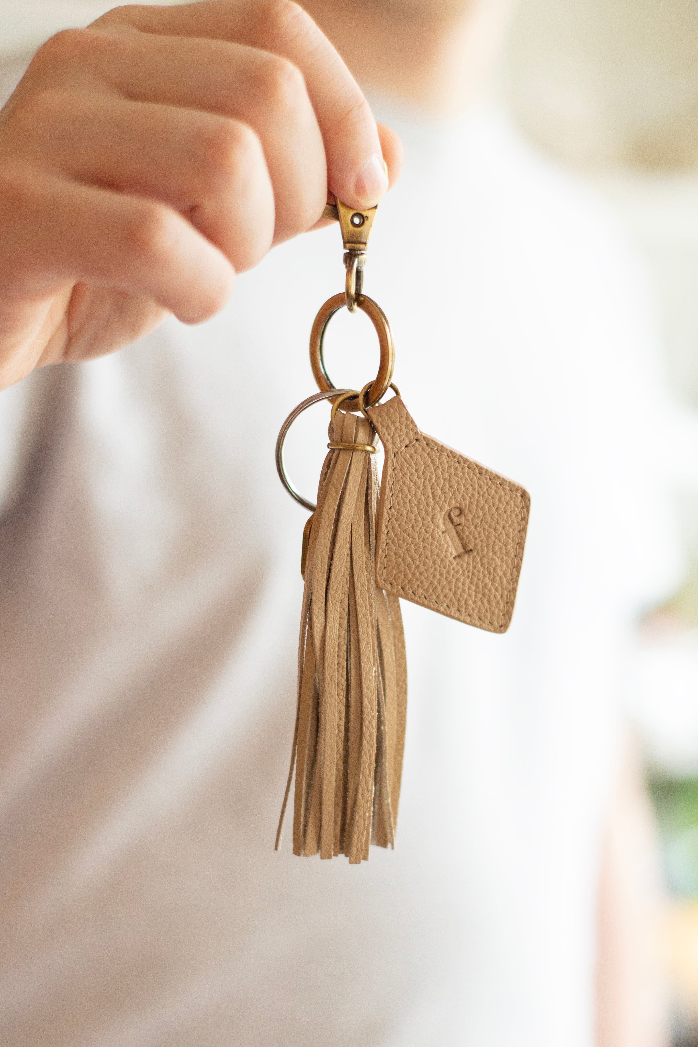 Darcy Leather Tassel Keychain Gift With Purchase FurlsCrochet 