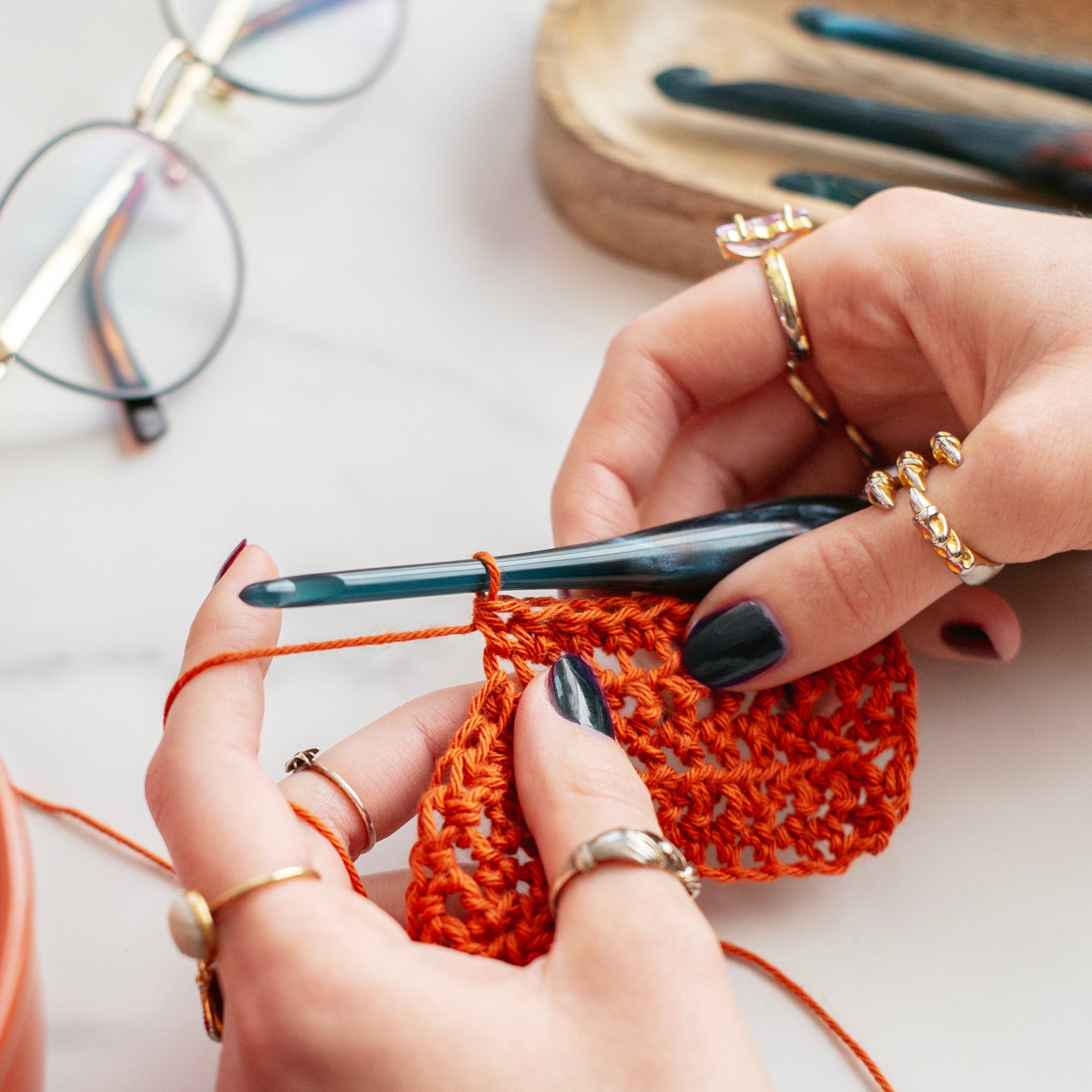 Limited Edition Nebula Streamline Resin Galaxy Crochet Hook LE Streamline Resin FurlsCrochet 